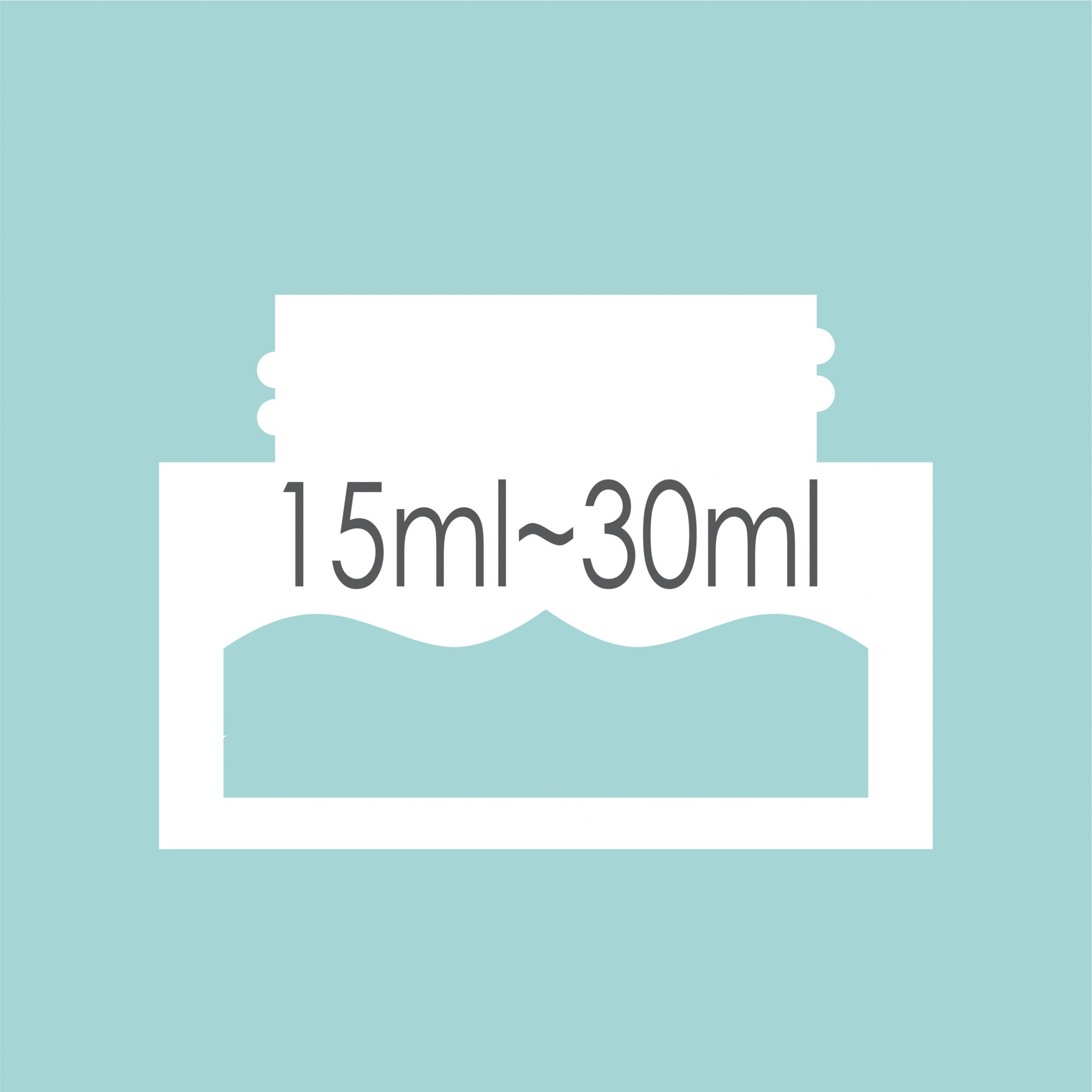 Capacité 15ml - 49ml Pot