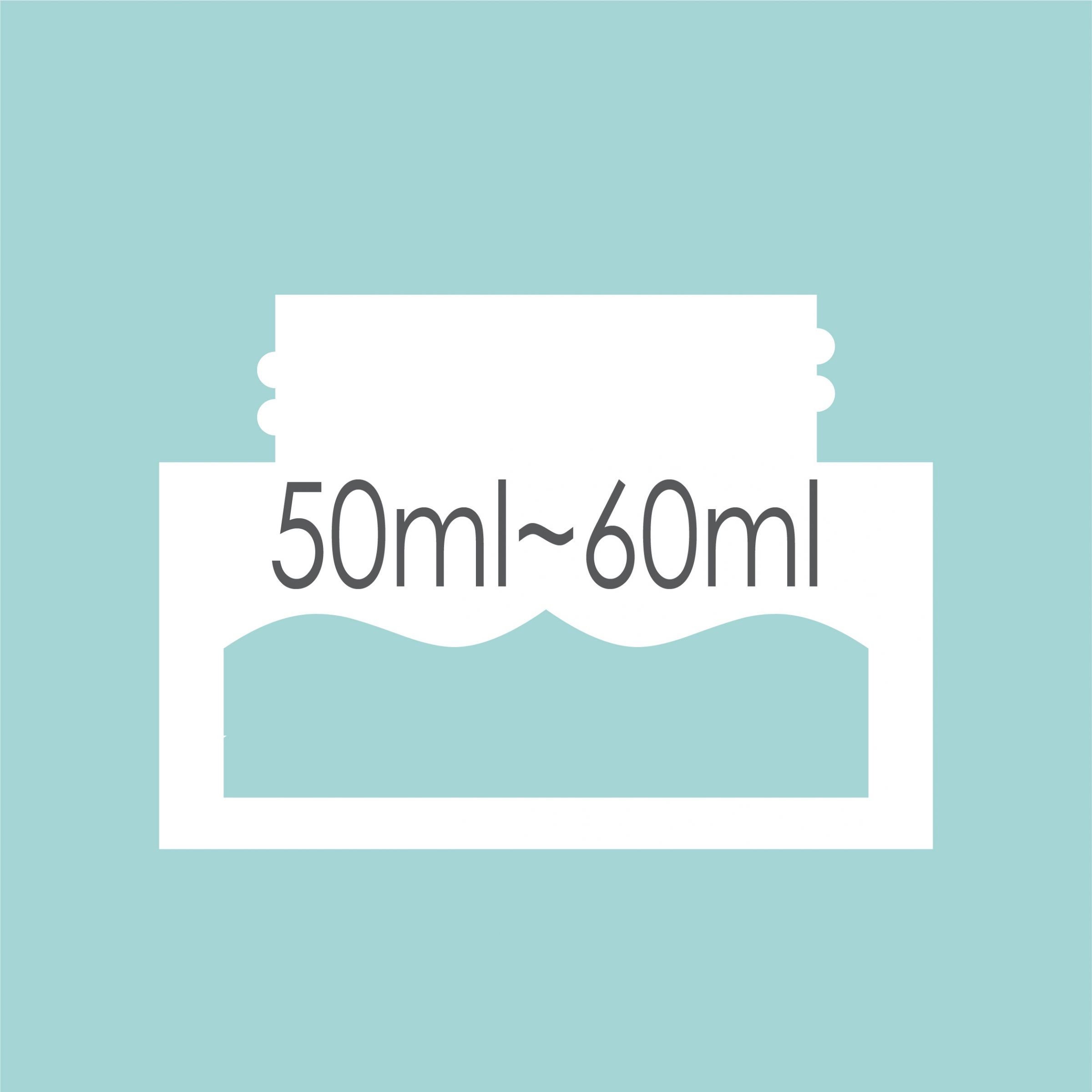 Capacité 50ml - 60ml Pot
