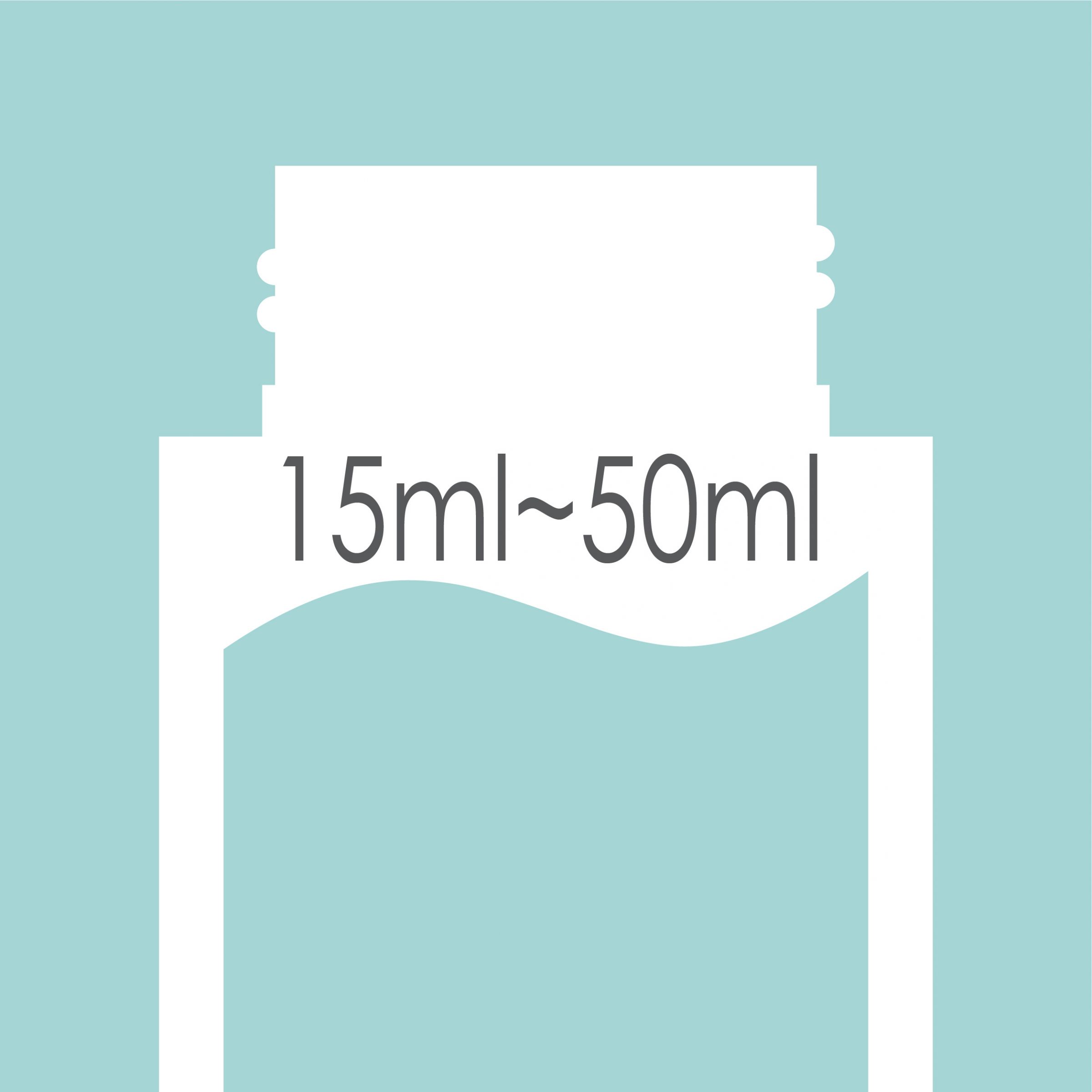 Capacité 15ml - 50ml Bouteille
