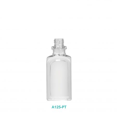 Bouteille de lotion rectangulaire PETG de 125 ml