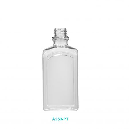 Bouteille de lotion rectangulaire PETG de 250 ml