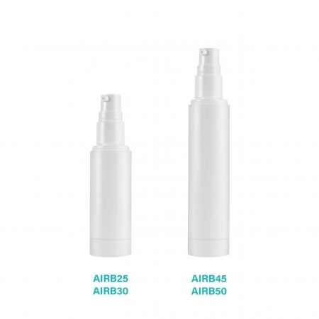 Bouteille à pompe sans air blanche AIRB.