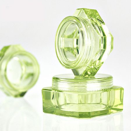 Pot cosmétique couleur PS - Pot cosmétique couleur PS