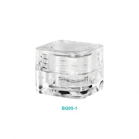 Contenants de maquillage empilables de 5 ml - Pot cosmétique carré de 5 ml