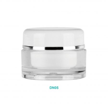 Pot de crème rond en acrylique de 5 ml - Pot de crème rond en acrylique de 5 ml