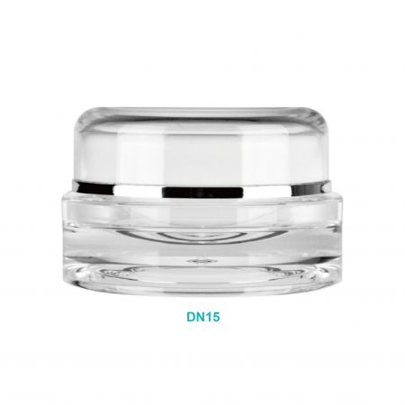 Pot rond en acrylique de 15 ml - Pot rond en acrylique de 15 ml