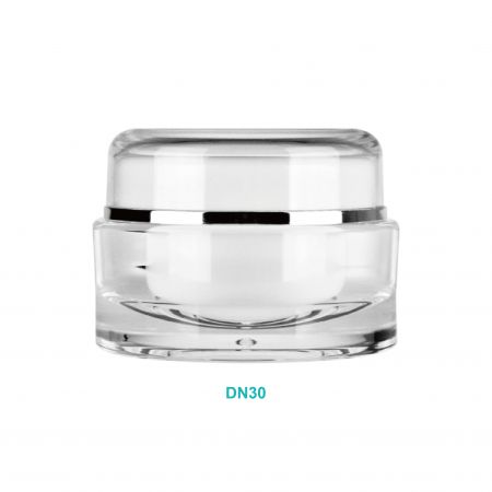 Pot rond en acrylique de 30 ml - Pot rond en acrylique de 30 ml