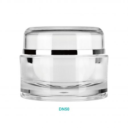 Pot de crème rond en acrylique de 50 ml - Pot de crème rond en acrylique de 50 ml