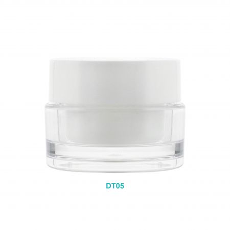 Pot de crème rond de 5ML en acrylique - Pot de crème rond de 5ML