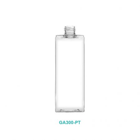 Bouteille rectangulaire de 300 ml en PETG - Bouteille rectangulaire PETG 24/410 300ml