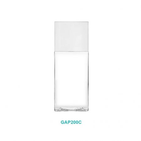 Bouteille en plastique rectangulaire de 200 ml