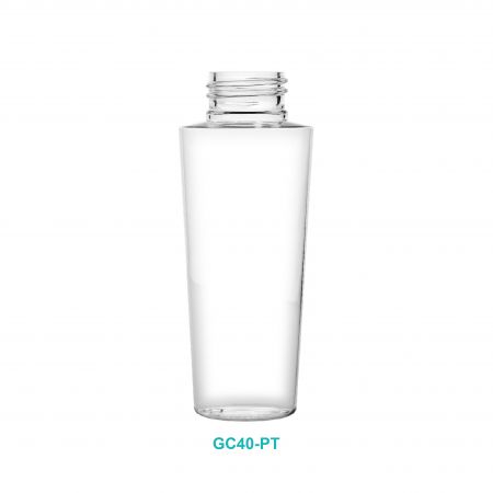 Bouteille ronde de 40 ml en PETG - Bouteille ronde en PETG de 40 ml avec col de 20/410