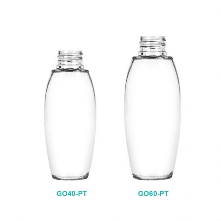 Bouteille de Cosmétique Ovale en PETG