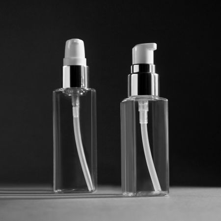 Bouteille cosmétique carrée en PETG - Bouteille cosmétique carrée en PETG