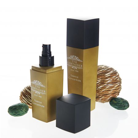 Bouteille cosmétique carrée en PETG - Bouteille cosmétique carrée en PETG