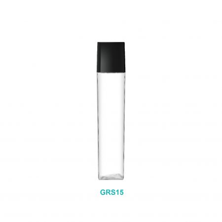 Bouteille cosmétique carrée en PETG