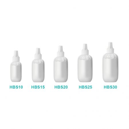 Flacon d'ampoule rond en LDPE HBS.