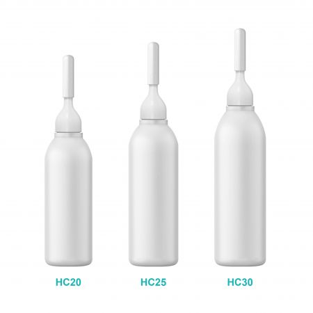 Flacon de voyage LDPE Boston Ampoule HC TAILLE.