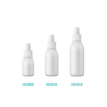 Bouteille Ampoule LDPE Boston avec Bouchon de Nozzle pour Voyage