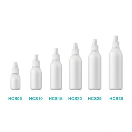 Bouteille ampoule ronde en LDPE HCS.