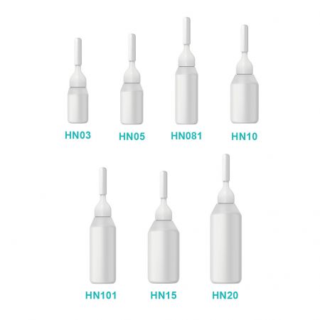 Bouteille ampoule ronde en LDPE HCS.