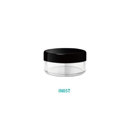 Bocal rond de crème de 5 ml - Bocal rond en PET de 5 ml