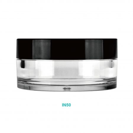 Pot de crème rond de 50 ml - Pot de crème rond en PET de 50 ml