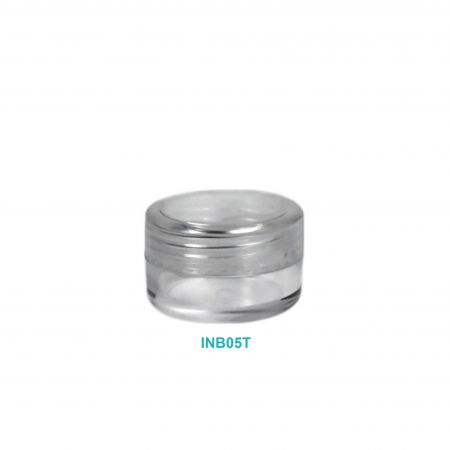 Pot cosmétique rond transparent de 5 ml - Pot cosmétique rond transparent de 5 ml
