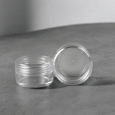 Pot cosmétique rond en couleur SAN - Pot cosmétique rond en couleur SAN