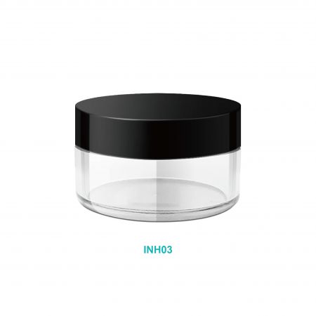 Pot de poudre libre rond de 3 ml - Pot de poudre libre rond de 3 ml