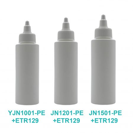 Bouteilles en plastique à vis de compression,