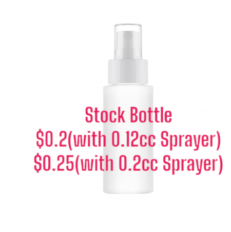 Combinaison de bouteille cosmétique ronde de 60 ml