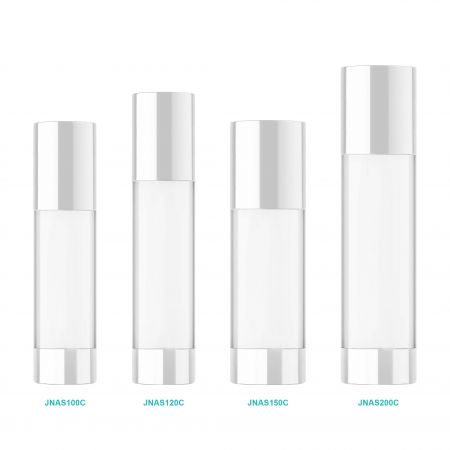 Bouteille cosmétique cylindrique en PETG