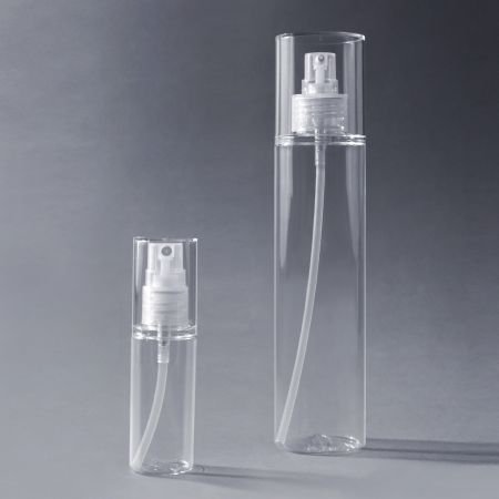 Bouteille cosmétique cylindrique en PETG - Bouteille de lotion cylindrique en PETG