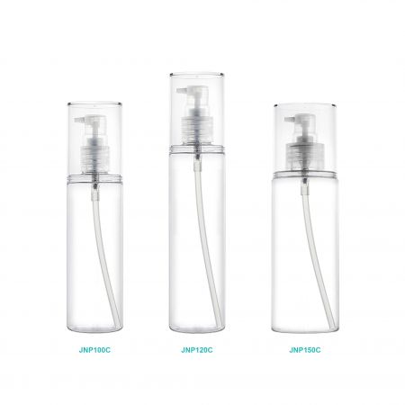 Bouteille cosmétique cylindrique en PETG JNPC TAILLE-2.