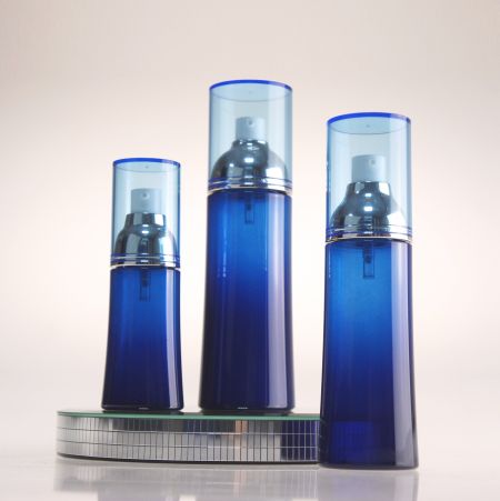 Bouteille cosmétique ovale PETG-Luxe