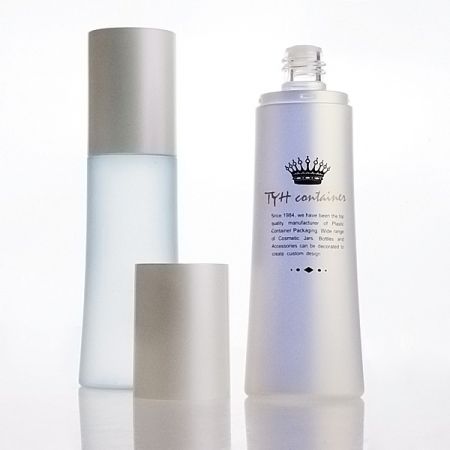 Bouteille tonique cosmétique ovale en PETG