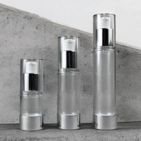 Bouteille à pompe sans air en PET - Bouteille ronde sans air en PET