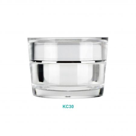 Pot rond en acrylique de 30 ml - Pot rond en acrylique de 30 ml