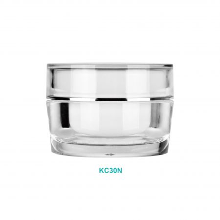 Pot rond en acrylique de 30 ml - Pot rond en acrylique de 30 ml