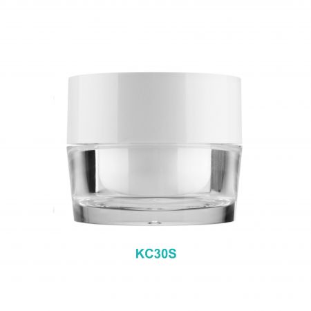 Pot rond en acrylique de 30 ml - Pot rond en acrylique de 30 ml