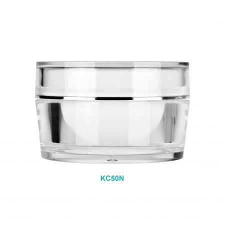 Pot de crème rond en acrylique de 50 ml - Pot de crème rond en acrylique de 50 ml