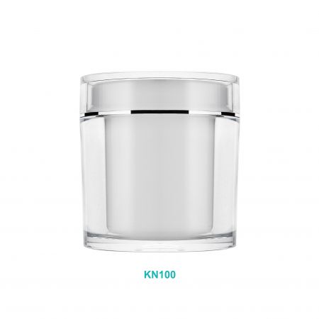 Pot de Crème Rond en Acrylique de 100ml - Pot de Crème Rond en Acrylique de 100ml