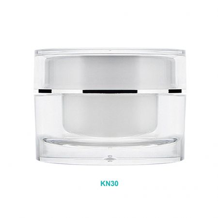 Pot rond en acrylique de 30 ml - Pot rond en acrylique de 30 ml