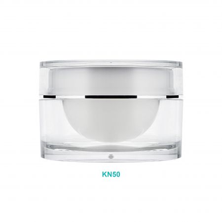 Pot de crème rond en acrylique de 50 ml - Pot de crème rond en acrylique de 50 ml