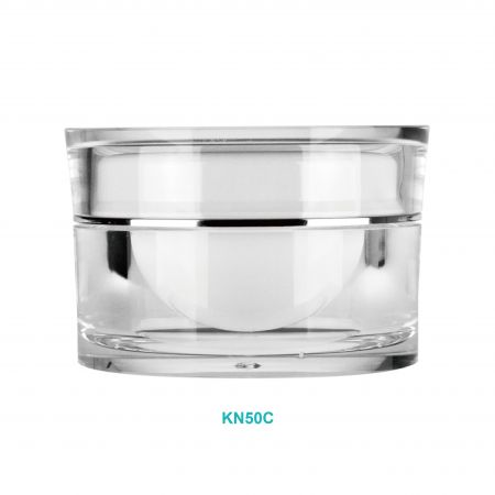 Pot de crème rond en acrylique de 50 ml - Pot de crème rond en acrylique de 50 ml