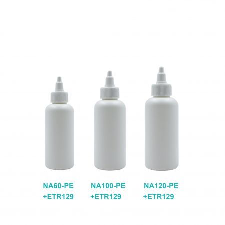 Bouteilles en plastique à bouchon à vis avec bouchons à bec verseur,