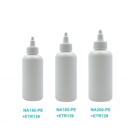 Bouteilles en plastique à vis,
