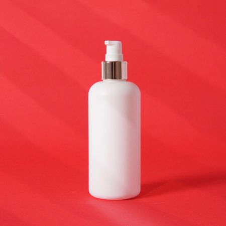 Bouteille cosmétique ronde Boston en HDPE - Bouteille de lotion ronde Boston en HDPE