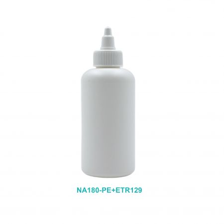 Bouteille de précision Boston Round de 180 ml avec bouchon à nez pointu